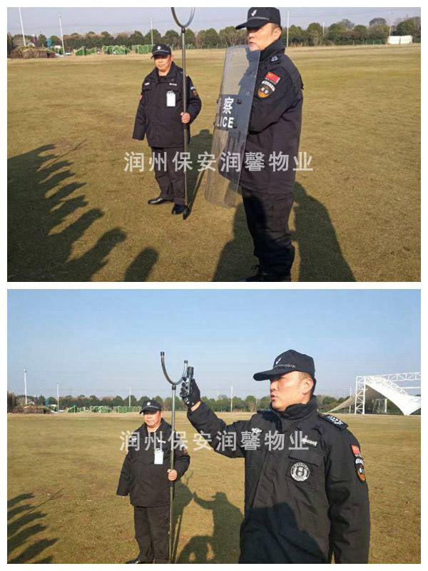 镇江青少基地联合我公司举行反恐防暴实操演练