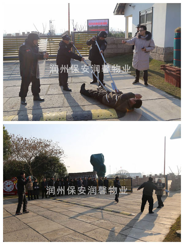 镇江青少基地联合我公司举行反恐防暴实操演练