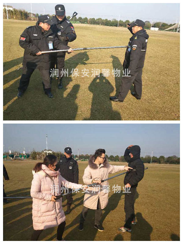 镇江青少基地联合我公司举行反恐防暴实操演练